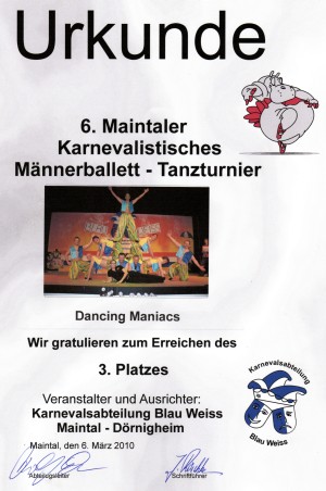3. Platz Maintal/Drnigheim 2010