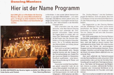 Zum Artikel "Die Dancing Maniacs" im Blickpunkt Bttelborn