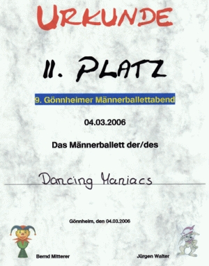 Urkunde Gnnheim 2006