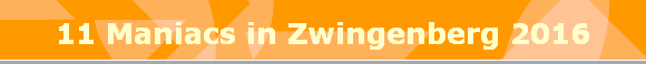 11 Maniacs in Zwingenberg 2016