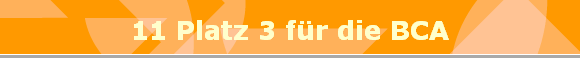 11 Platz 3 fr die BCA