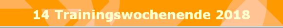 14 Trainingswochenende 2018