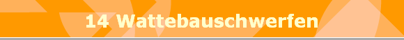 14 Wattebauschwerfen