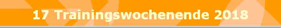 17 Trainingswochenende 2018