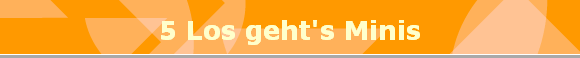 5 Los geht's Minis
