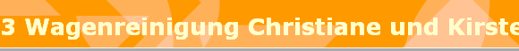 3 Wagenreinigung Christiane und Kirsten